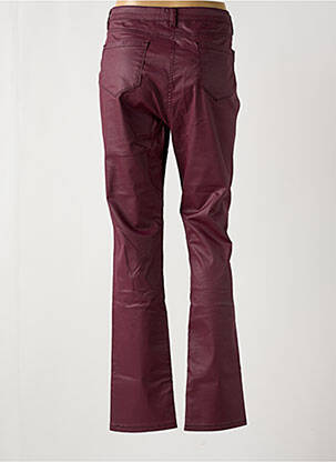 Pantalon slim tissage enduit taille normale rouge PAUSE CAFE femme