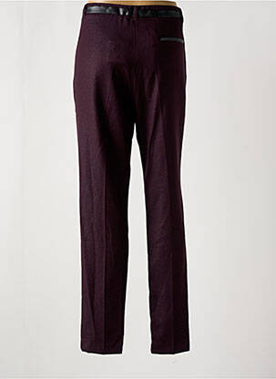 Pantalon droit stretch taille haute violet PAUSE CAFE femme