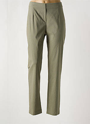 Pantalon slim taille élastique taille normale vert ANNA MONTANA femme