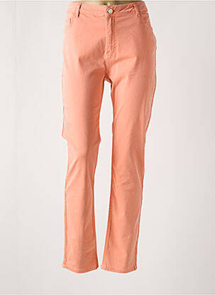 Jeans coupe slim poches taille haute orange CONCEPT K femme