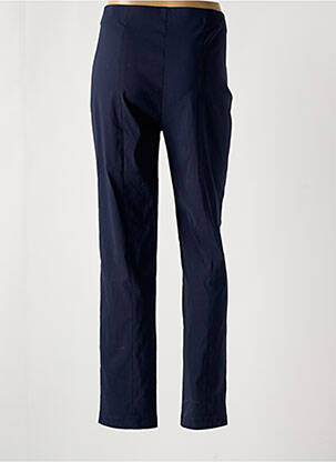 Pantalon slim taille élastique taille basse bleu ANNA MONTANA femme