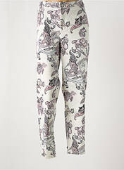 Jeans coupe droite blanc CONCEPT K pour femme seconde vue