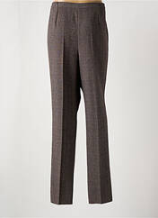 Pantalon droit marron GEVANA pour femme seconde vue