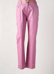 Pantalon droit rose PAUSE CAFE pour femme seconde vue