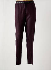 Pantalon droit violet PAUSE CAFE pour femme seconde vue