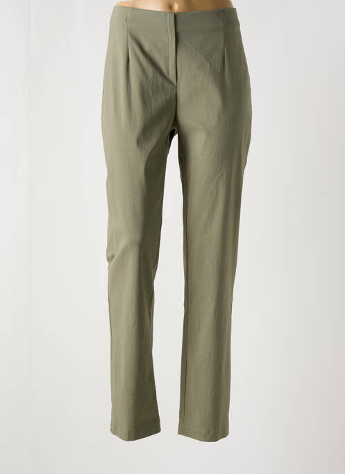 Pantalon slim taille élastique taille normale vert ANNA MONTANA femme