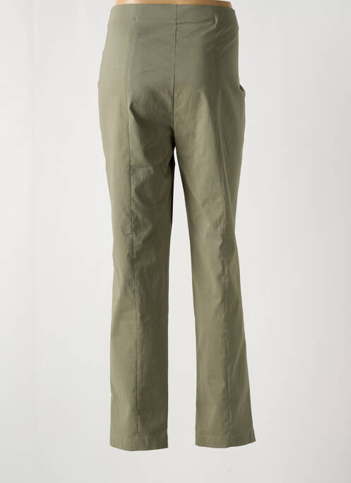 Pantalon slim taille élastique taille normale vert ANNA MONTANA femme