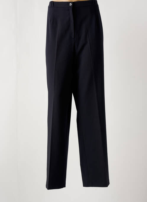 Pantalon droit bleu CHRISTINE LAURE pour femme