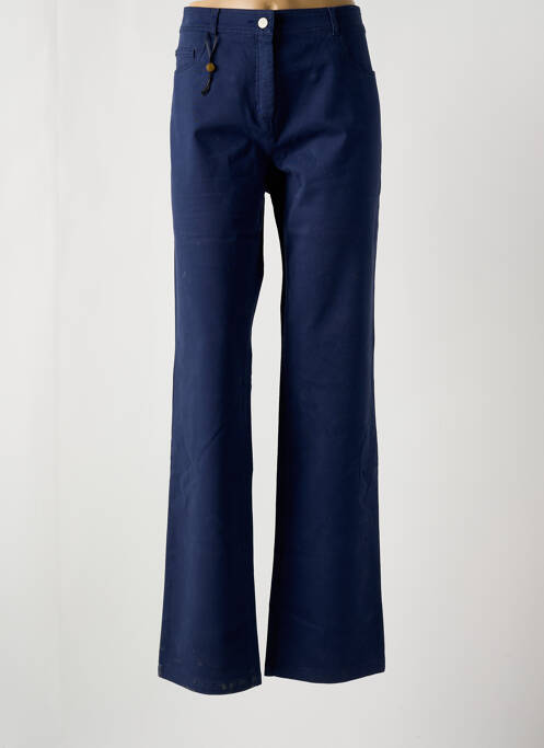 Pantalon droit bleu PAUL BRIAL pour femme