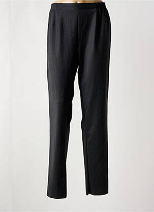 Pantalon droit taille à pinces taille haute gris GEVANA femme