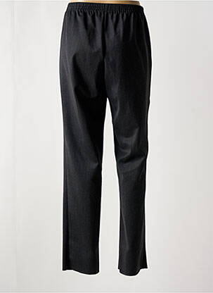Pantalon droit taille à pinces taille haute gris GEVANA femme