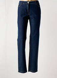 Jeans coupe slim tissage brut taille normale bleu JOCAVI femme