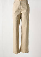 Jeans coupe droite beige CHRISTINE LAURE pour femme seconde vue