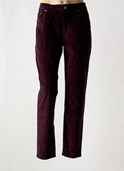 Pantalon droit violet ANNA MONTANA pour femme seconde vue