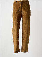 Pantalon slim marron AGATHE & LOUISE pour femme seconde vue