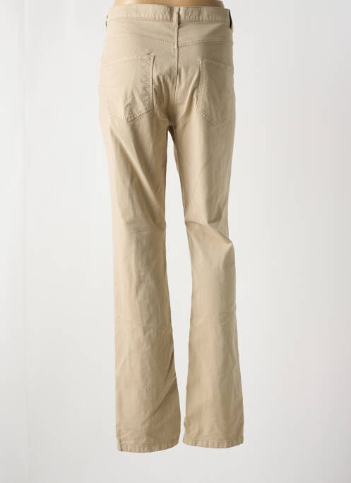 Jeans coupe slim beige BRUNO SAINT HILAIRE pour femme