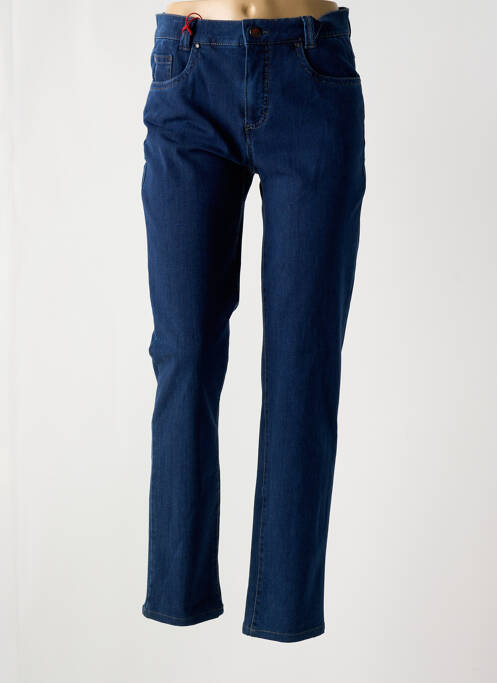 Jeans coupe slim bleu ANNA MONTANA pour femme