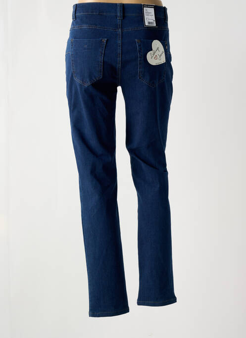 Jeans coupe slim bleu ANNA MONTANA pour femme