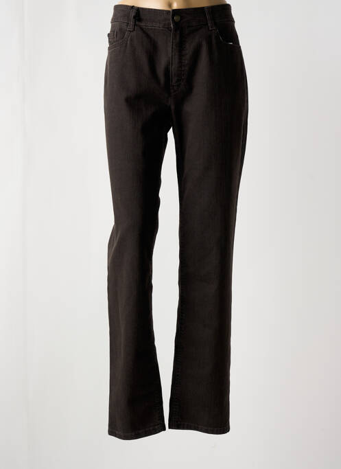 Jeans coupe slim noir ANNA MONTANA pour femme