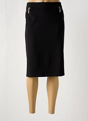 Jupe mi-longue stretch noir CONCEPT K femme