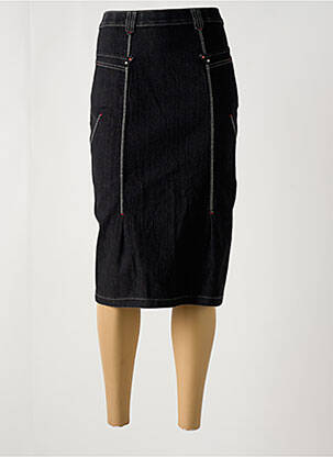 Jupe mi-longue taille normale gris CHRISTINE LAURE femme