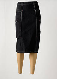 Jupe mi-longue taille normale gris CHRISTINE LAURE femme