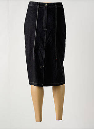 Jupe mi-longue taille normale gris CHRISTINE LAURE femme