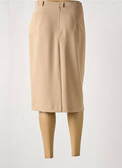 Jupe mi-longue beige FRANK EDEN pour femme seconde vue