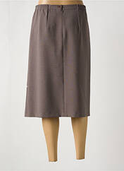 Jupe mi-longue marron GEVANA pour femme seconde vue