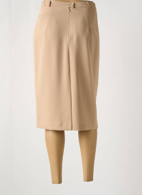 Jupe mi-longue beige FRANK EDEN pour femme
