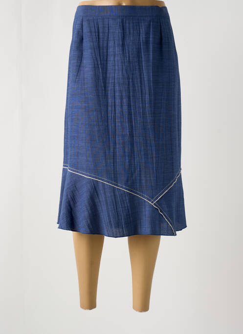 Jupe mi-longue bleu GEVANA pour femme