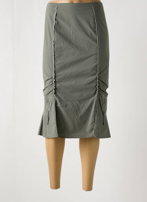 Jupe mi-longue gris CHRISTINE LAURE pour femme