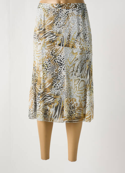 Jupe mi-longue gris GEVANA pour femme