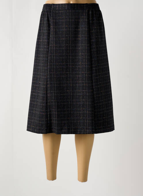 Jupe mi-longue noir GEVANA pour femme