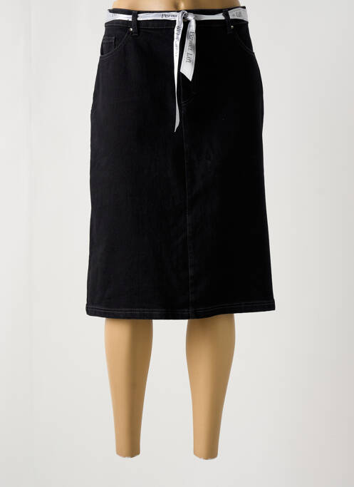 Jupe mi-longue noir SAINT HILAIRE pour femme