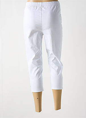 Pantacourt taille haute taille haute blanc CHERRY B femme