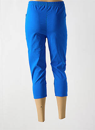 Pantacourt taille haute taille haute bleu CHERRY B femme