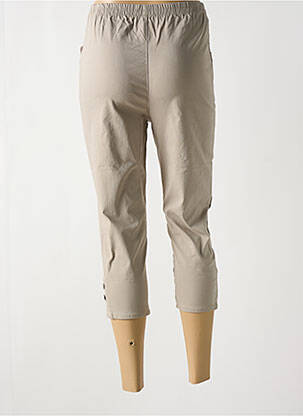 Pantacourt taille haute taille haute gris CHERRY B femme