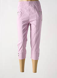 Pantacourt taille haute taille haute violet CHERRY B femme