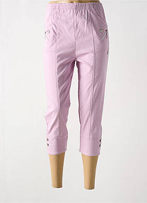 Pantacourt taille haute taille haute violet CHERRY B femme