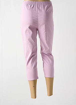 Pantacourt taille haute taille haute violet CHERRY B femme
