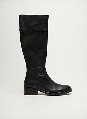 Bottes matière lisse talon de 7 à 9cm noir DONNA MODELLO femme