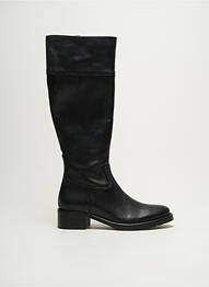 Bottes matière lisse talon de 7 à 9cm noir DONNA MODELLO femme