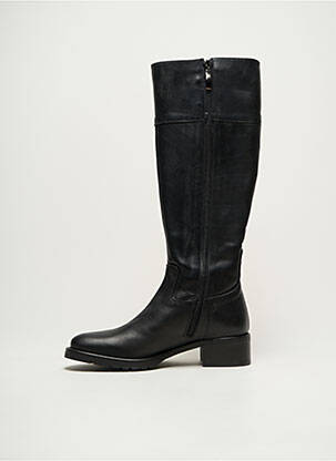 Bottes matière lisse talon de 7 à 9cm noir DONNA MODELLO femme