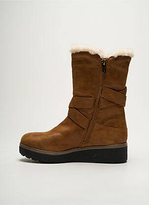 Bottines/boots matière lisse talon de 4 à 6cm marron LPB femme