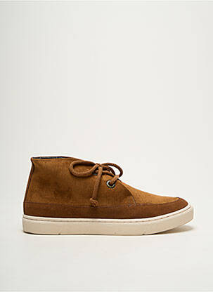 Baskets nubuck bout rond marron ARMISTICE homme