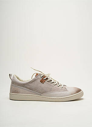 Baskets semelle amovible bout rond gris KICKERS homme