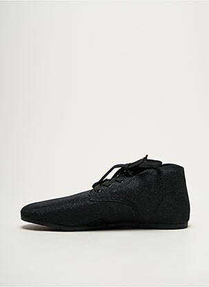 Baskets matière lisse talon plat jusqu'à 3cm noir ELEVEN PARIS femme