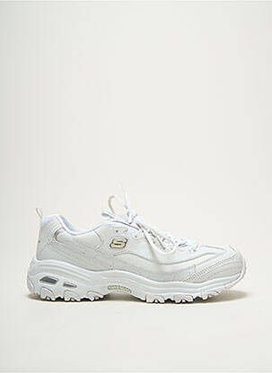 Baskets semelle amovible talon de 4 à 6cm blanc SKECHERS femme