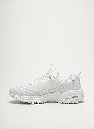 Baskets semelle amovible talon de 4 à 6cm blanc SKECHERS femme
